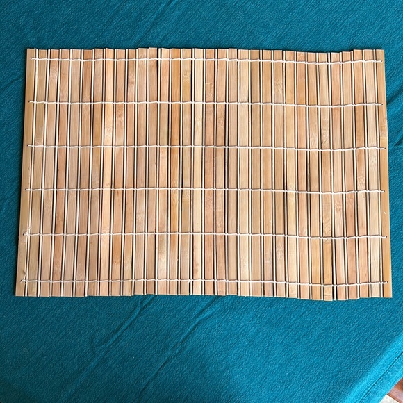 Bamboo and jute placemats set of 10 - Picture 2 of 5